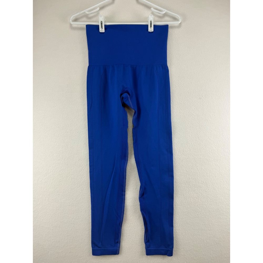 Homma Leggings Womens Medium Blue High Waisted Seamless Athletic Yoga Pants‎